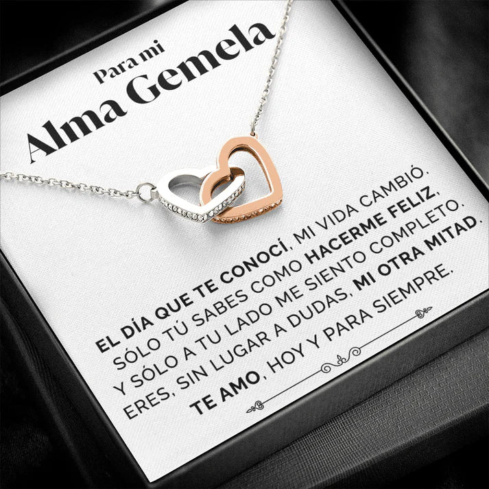 Collar con tarjeta dedicatoria