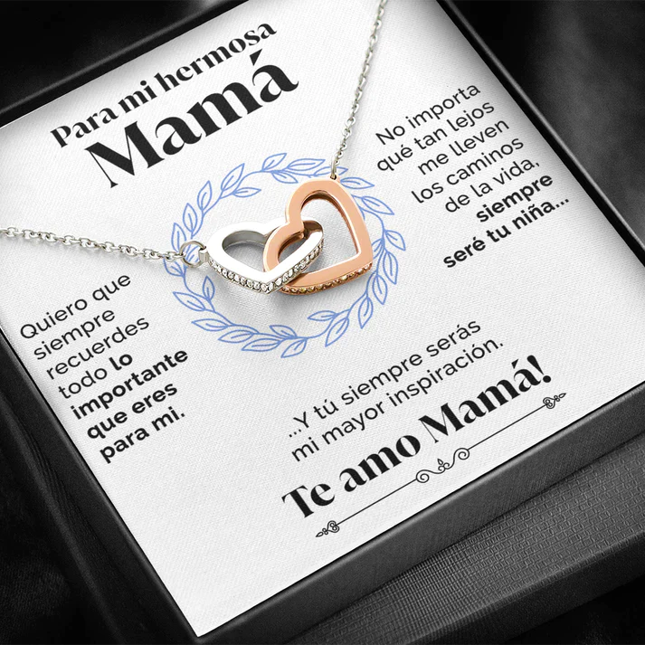 Collar con tarjeta dedicatoria