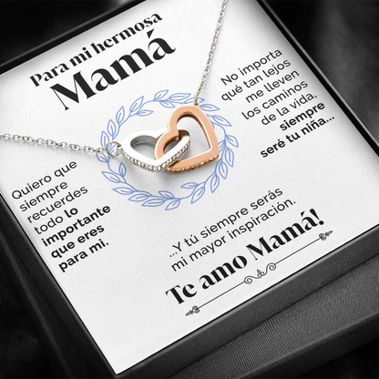Collar con tarjeta dedicatoria